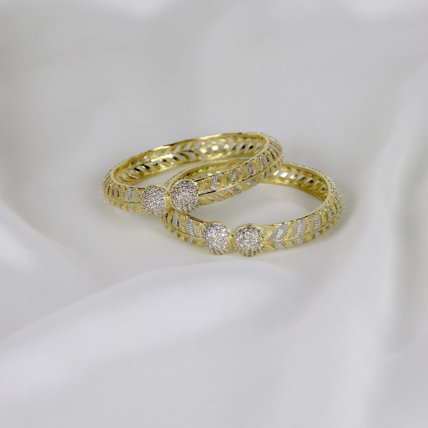 Elegant Gold-toned Bangles