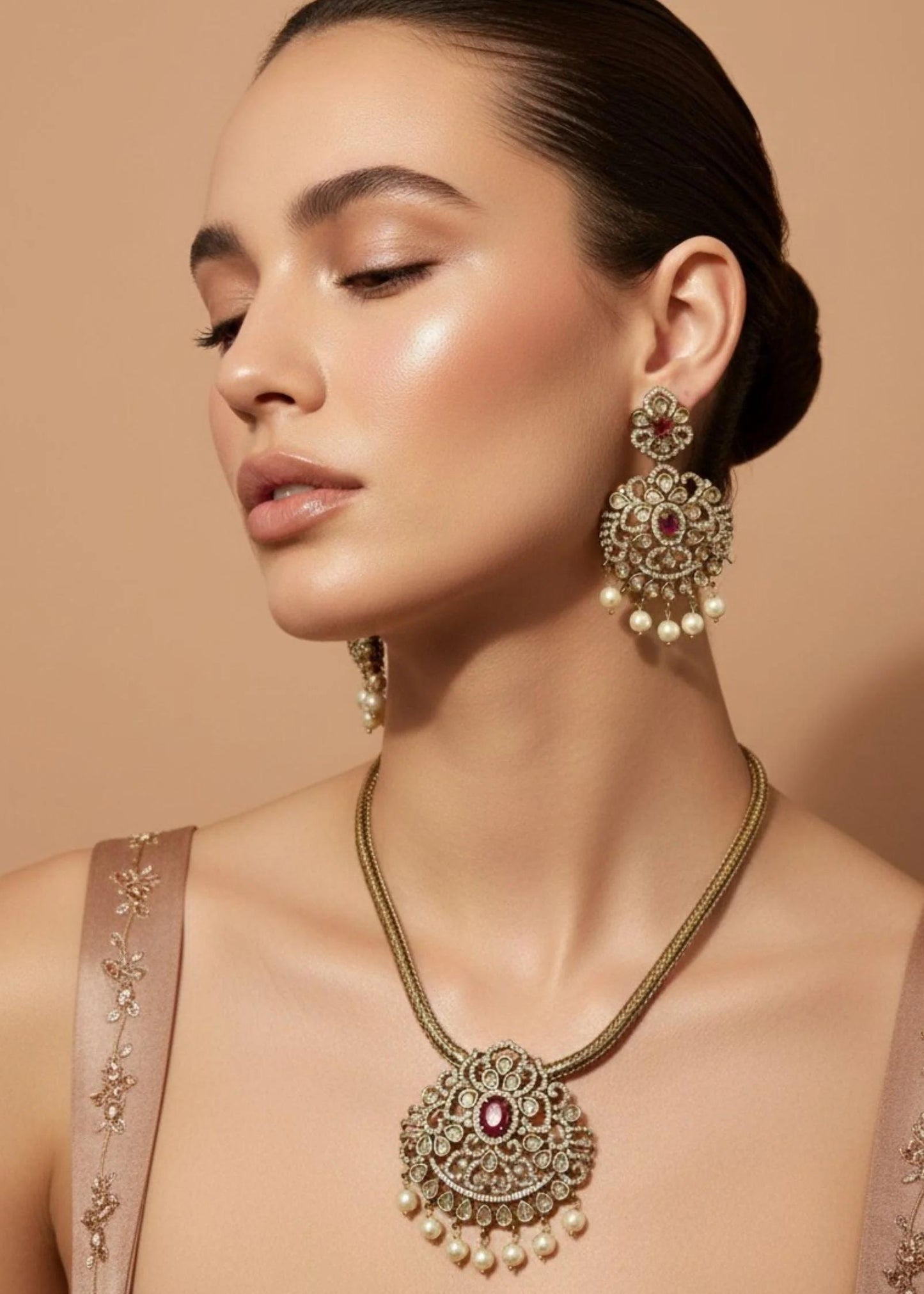 Zeenat Pendant Set