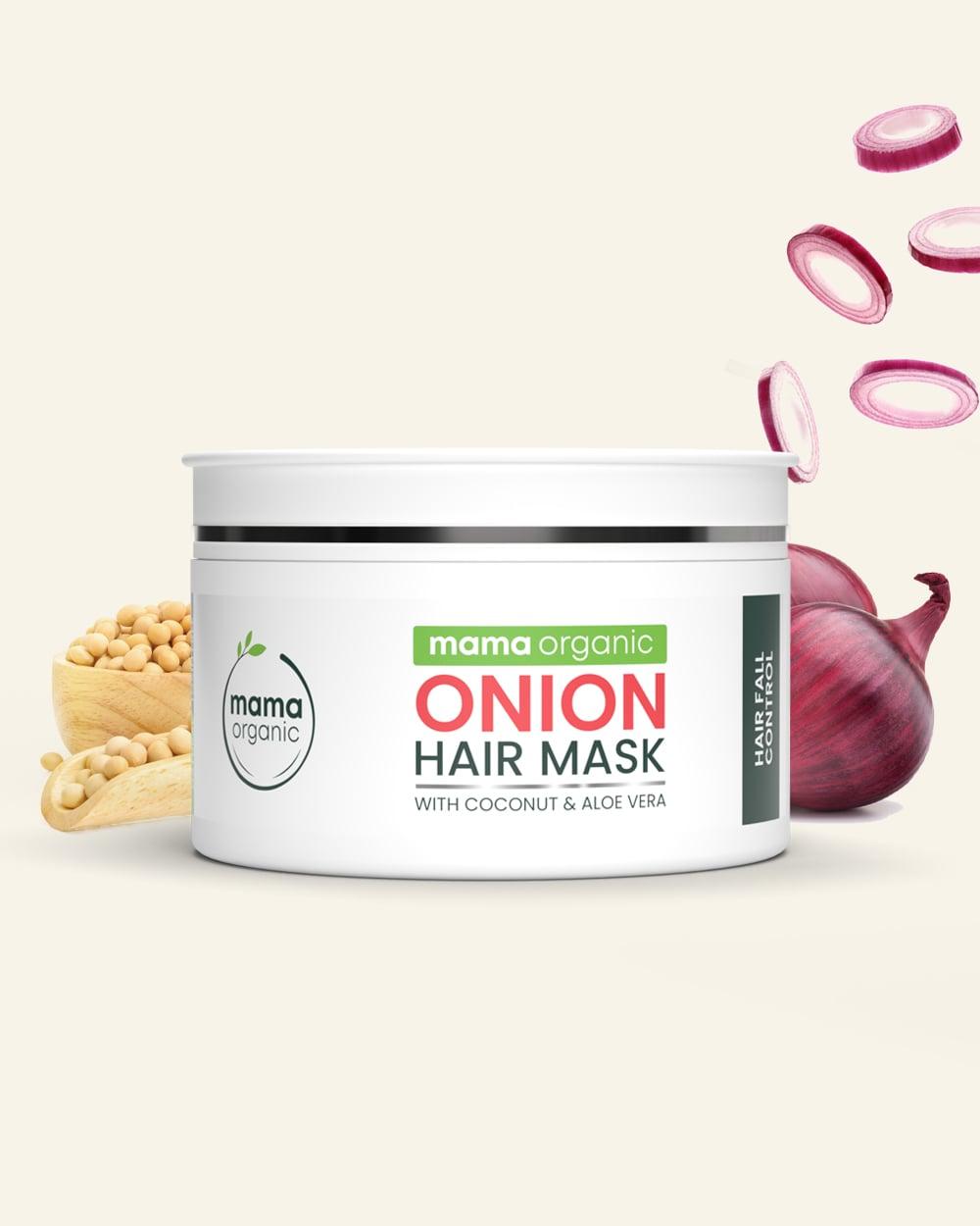 Onion Hair Mask - 100g For Hair Fall Control With Coconut & Aloe Vera