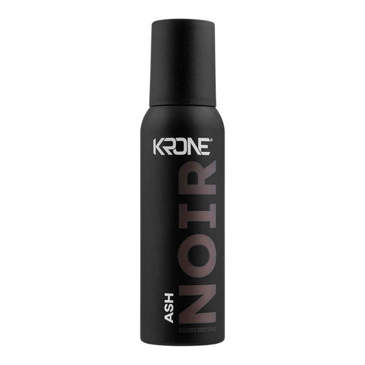 Krone Noir Ash Gas-Free Body Spray, For Men & Women, 120ml
