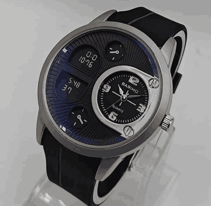 BARIHO Multi-Display Analog-Digital Men's Wrist Watch