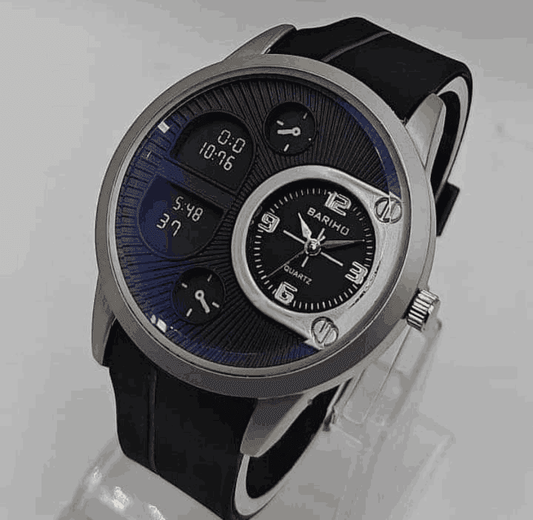 BARIHO Multi-Display Analog-Digital Men's Wrist Watch