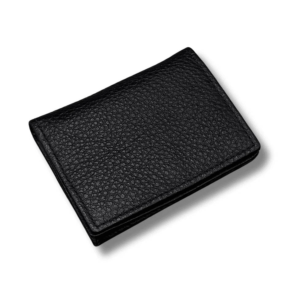 Black Leather Card Holder