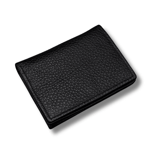 Black Leather Card Holder
