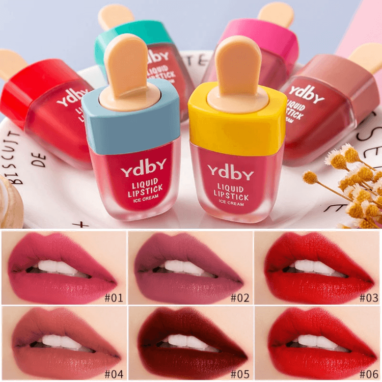 Ice Cream Liquid Lip Gloss Tinted Pack of 6