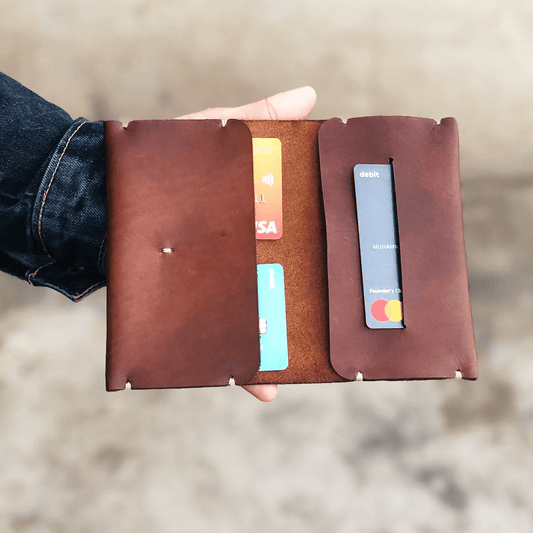 The Nova: A Semi-stitched Leather Wallet