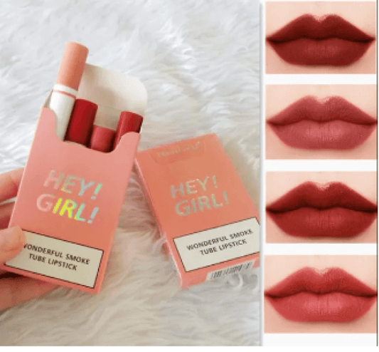 Heng Fang Hey Girl Tube Lipstick Pack of 4