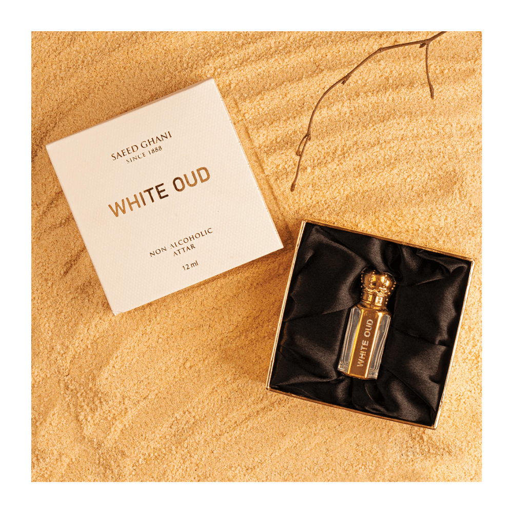 Saeed Ghani White Oud Non-Alcoholic Attar - 12ml