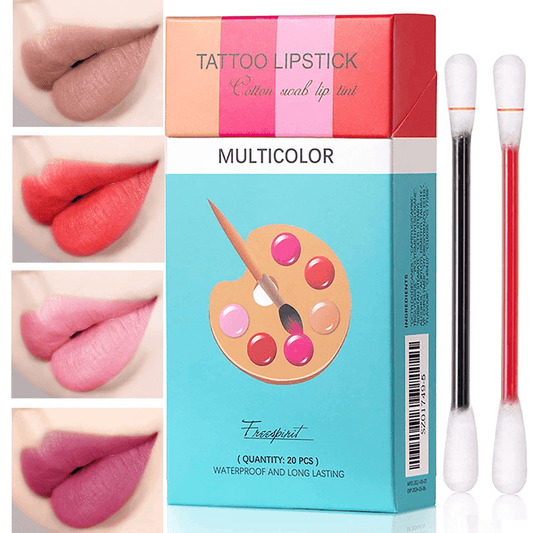 20pcs Tattoo Lipstick Cotton Swab