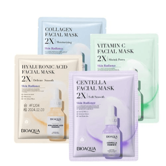Bioaoua 4pcs Beauty Face Mask & Anti Wrinkle Moisturizing Skin Care