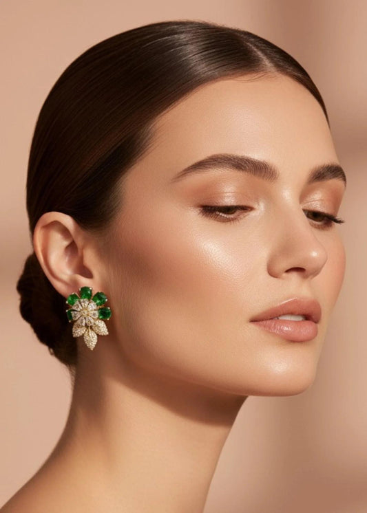 Emerald Blossom Earings | 1 Carat