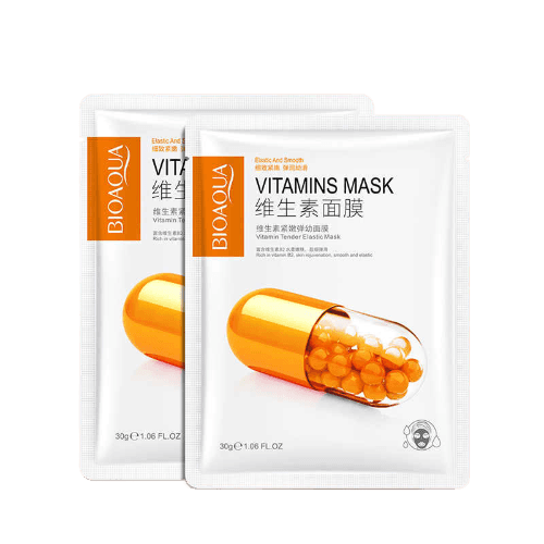 BIOAQUA Vitamins Tender Elastic Face Sheet Mask - 5Pcs