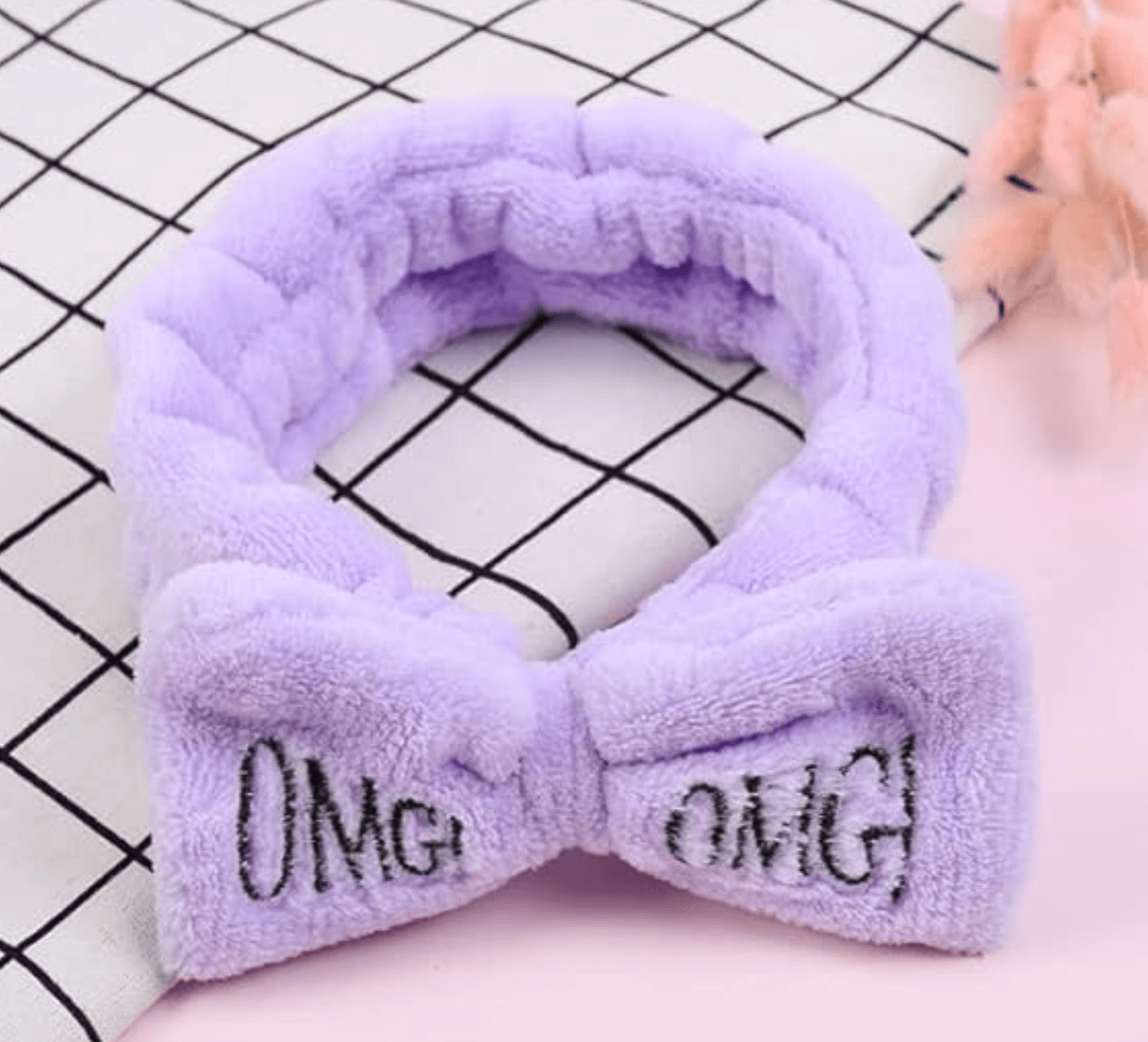 OMG Headbands for Women Girls Bow Wash Face Facial Band