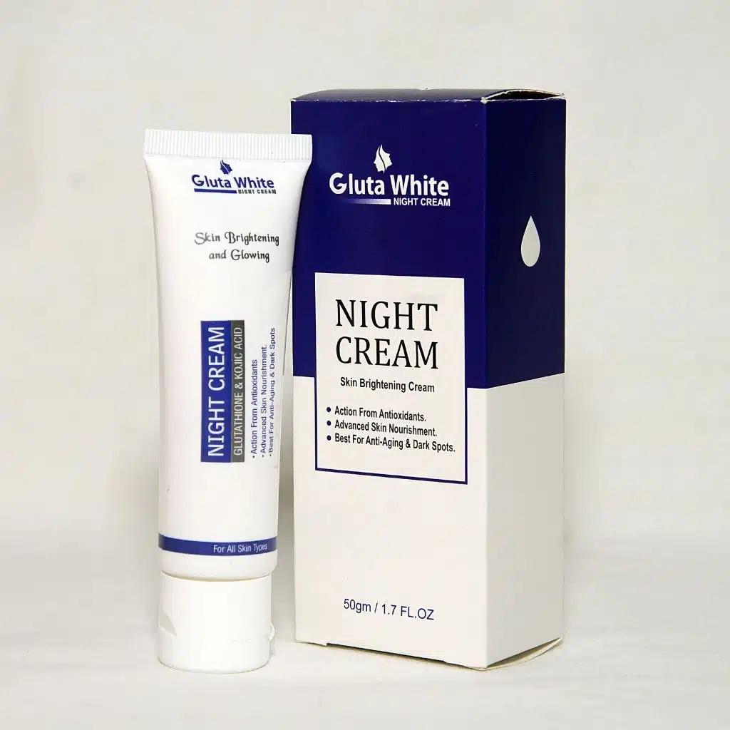 Gluta White Night Cream - 50gm