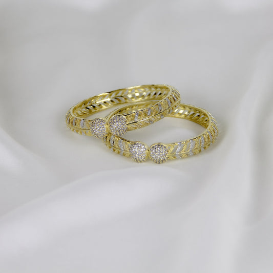 Elegant Gold-toned Bangles