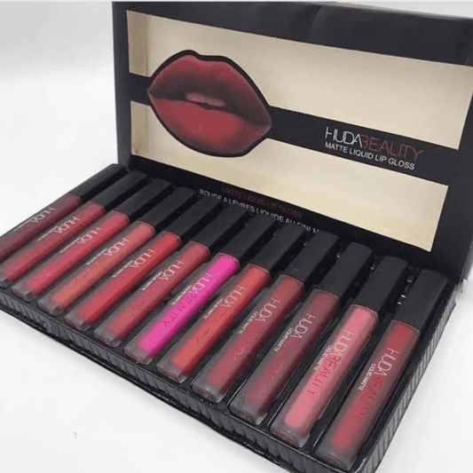 Huda Beauty Liquid Matte Lip Gloss Pack Of 12