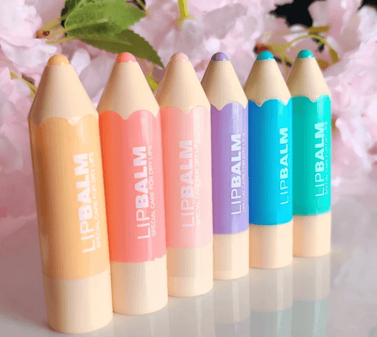 Pencil Design Lip Blam pack of 6
