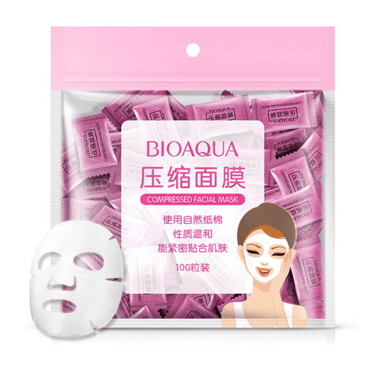 BIOAQUA Compressed Facial Face Sheet Mask  Pack of 50