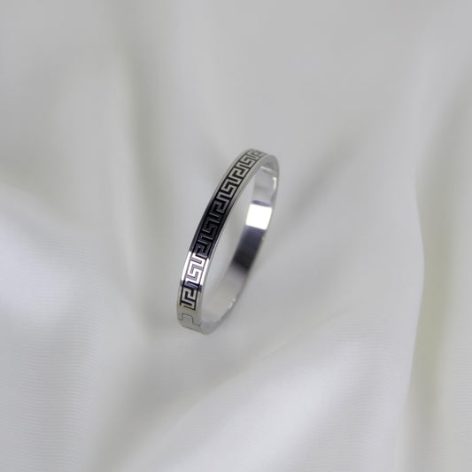 Silver Greek Key Bracelet