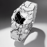 Marble Pattern Arabic Dial Wrist Watch