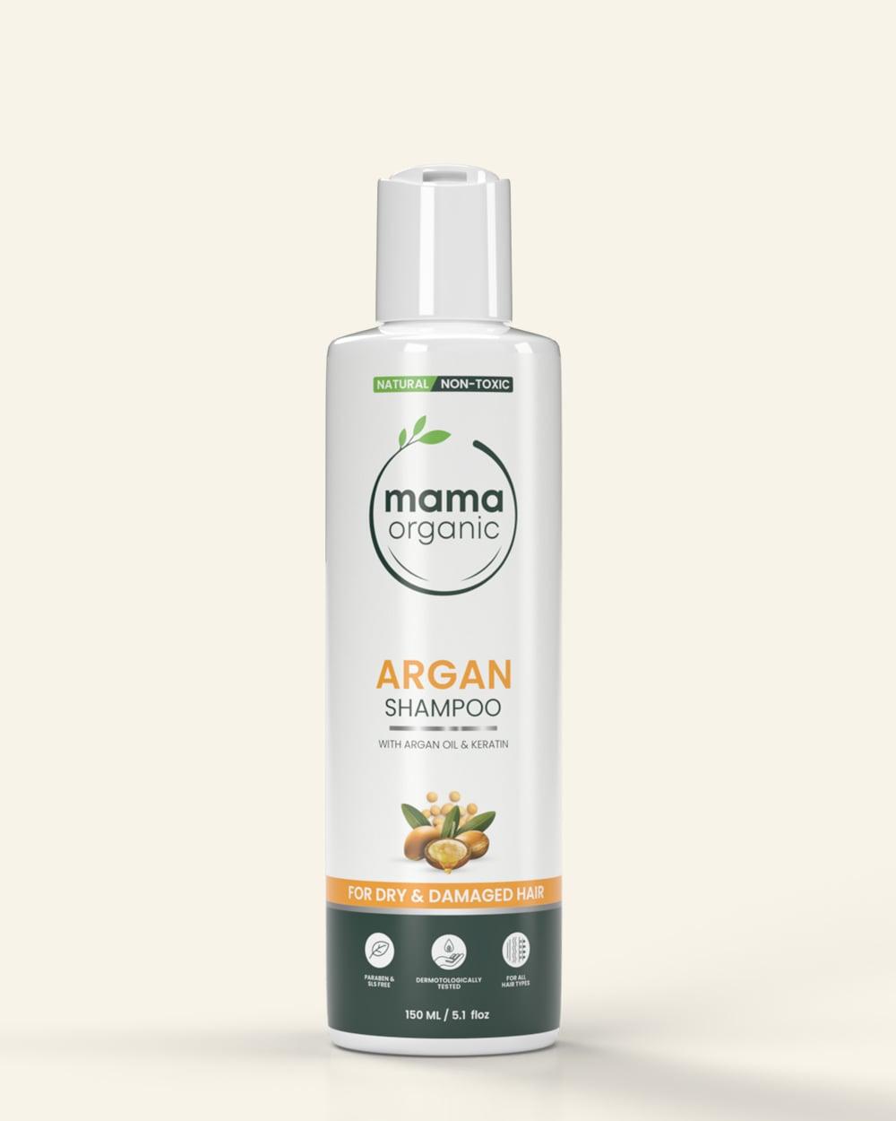 Argan Hair Shampoo - For Dry And Damaged Hair With Argan Oil & Keratin