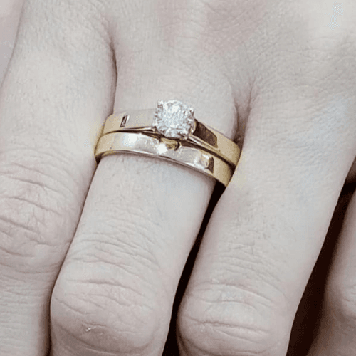 Elegant Golden Pair Ring