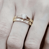 Elegant Golden Pair Ring