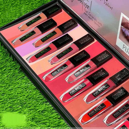 Emelie Pure Matte Lip Gloss Pack of 12