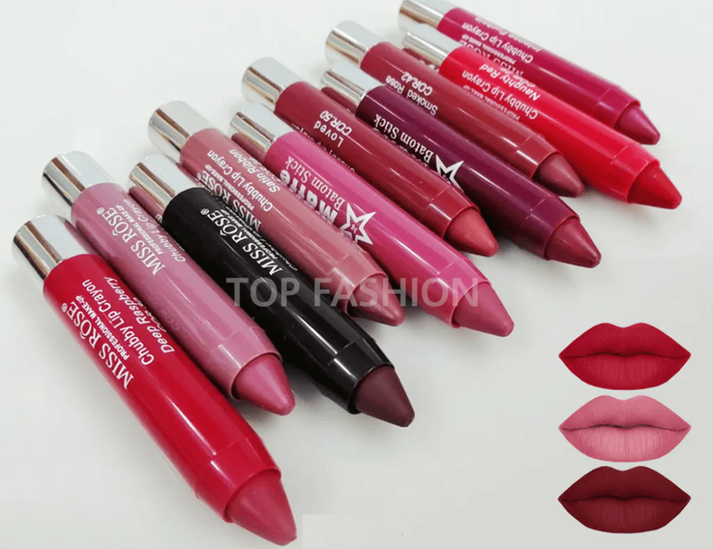 MISS ROSE LIP CRAYONS Pack of 10