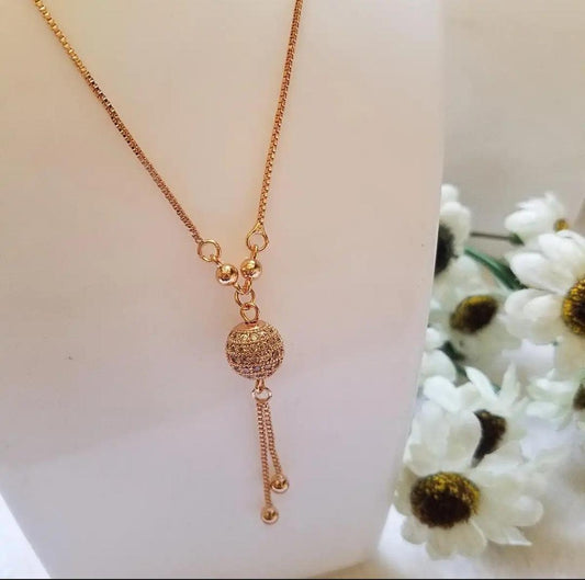 Gold Plated Ball Chain For Girls